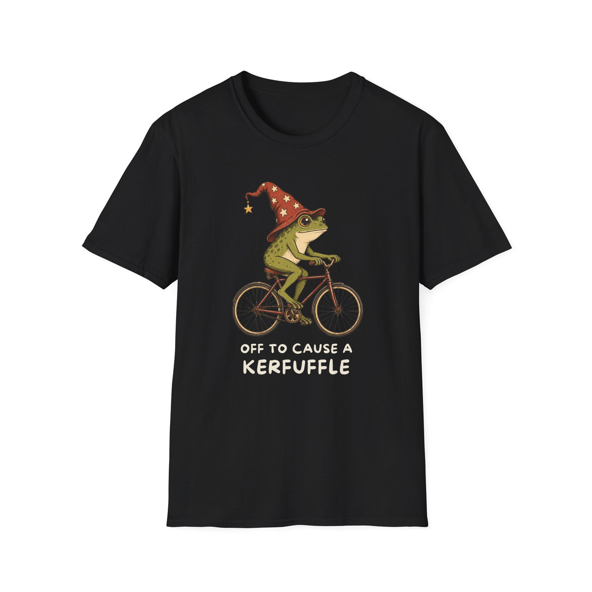 Off to Cause a Kerfuffle Frog Tee