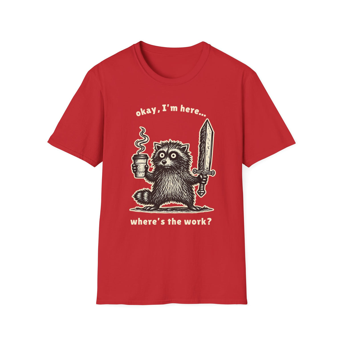 Where’s the Work? Raccoon Tee