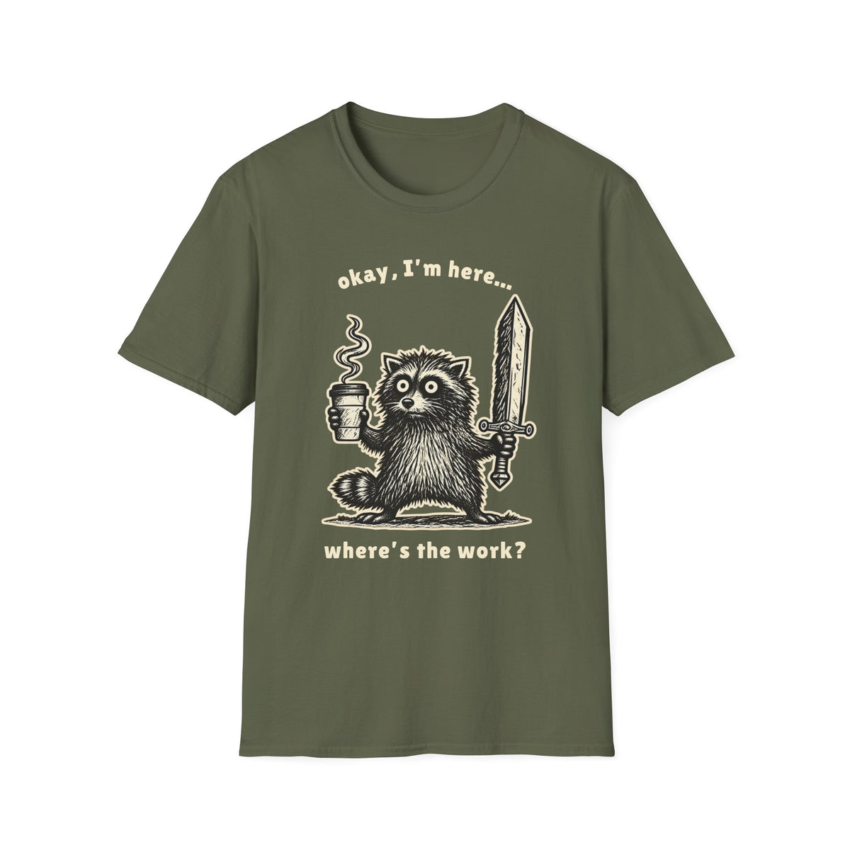 Where’s the Work? Raccoon Tee