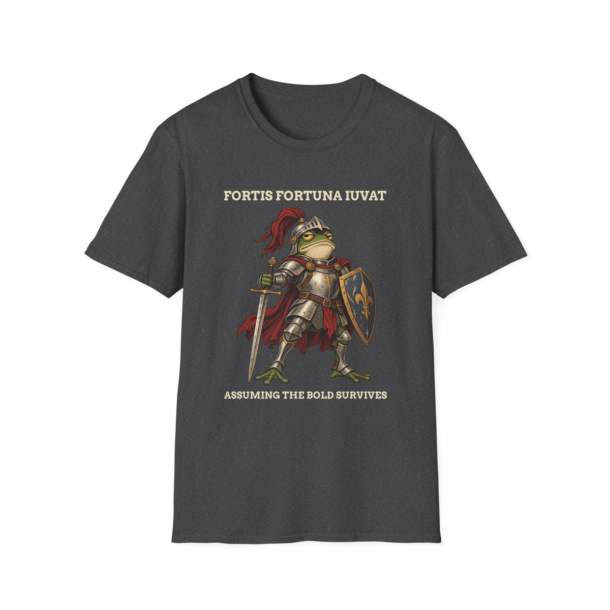 Fortune Favors the Bold Frog Knight Tee
