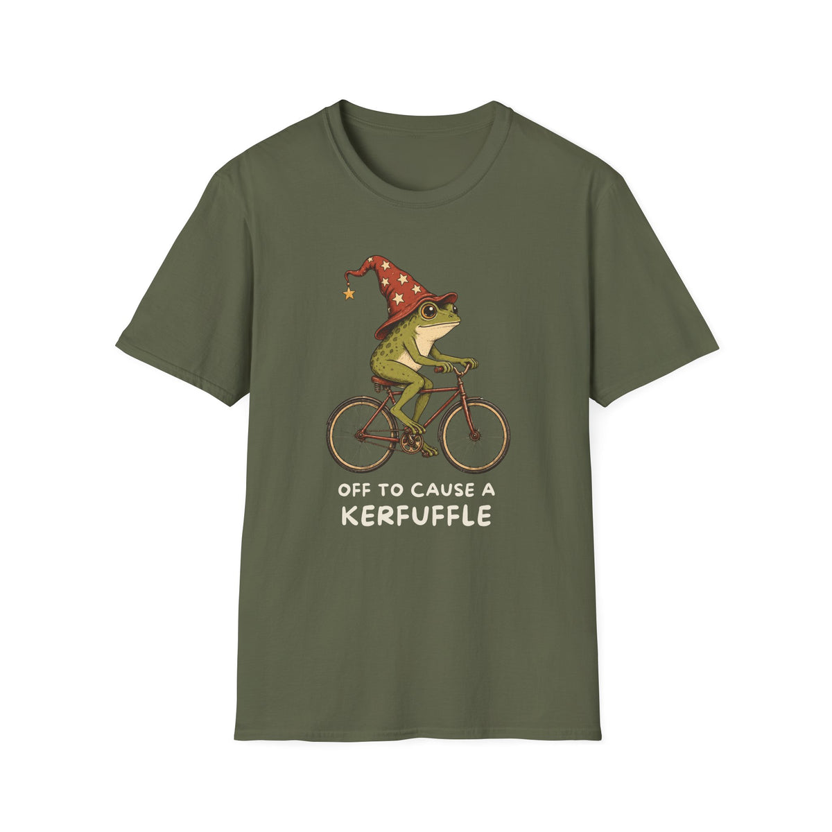 Off to Cause a Kerfuffle Frog Tee
