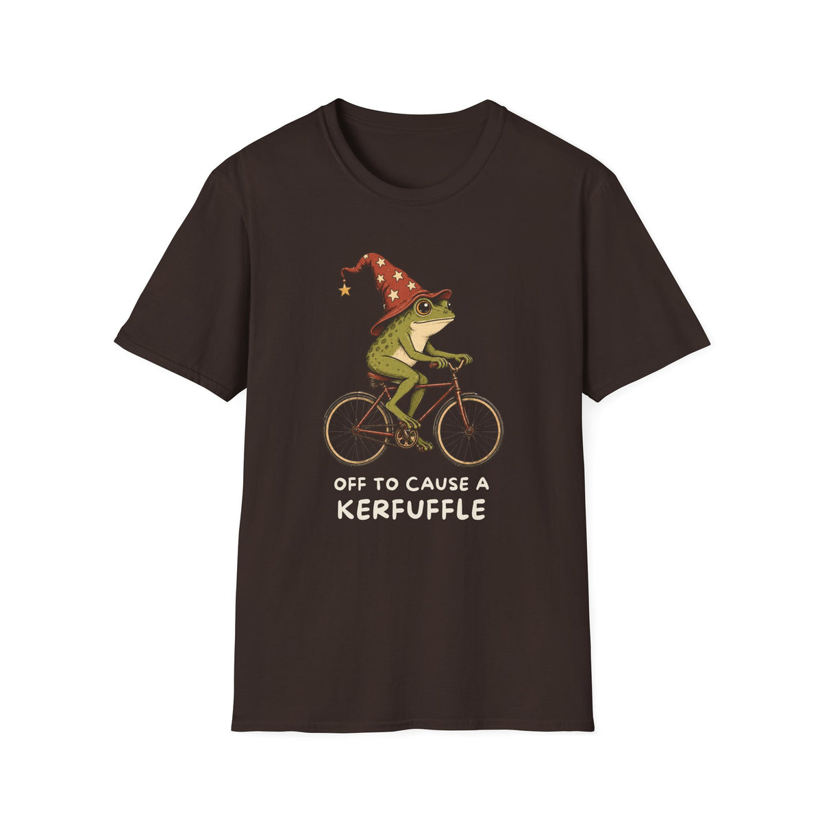 Off to Cause a Kerfuffle Frog Tee